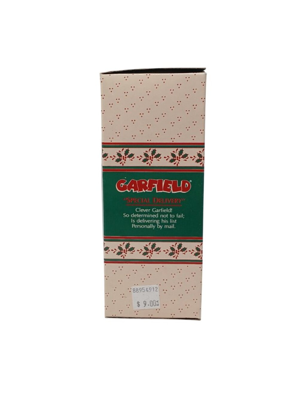 Garfield Special Delivery Christmas Ornament By Enesco Treasury 1981 W/Box #GS-8 - Picture 12 of 12